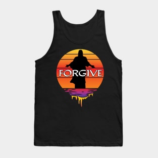 Jesus Forgives Vintage Sunset Tank Top